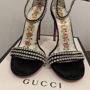 Gucci crystal heels